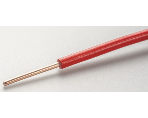Fil conducteur à un seul brin avec âme en cuivre et isolation en plastique