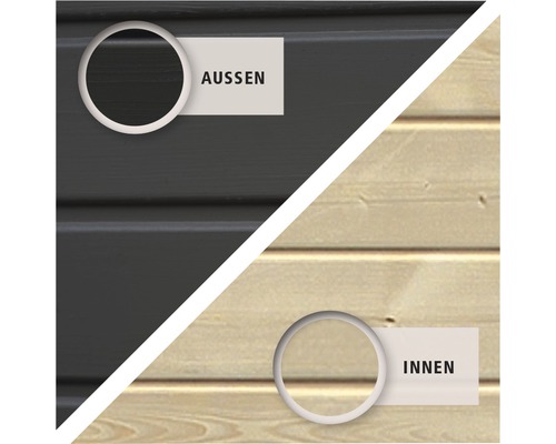 Présentation de l''extérieur et de l''intérieur d''une façade en bois