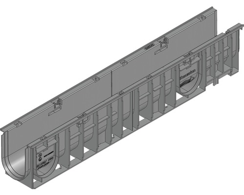 Caniveauxpartie inférieure type 010 en PP Hauraton RecyfixStandard 100 1000x150x185 mm