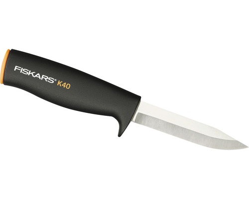 Fiskars K40 Universalmesser mit feststehender Klinge und Kunststoffgriff