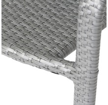 Vue détaillée d''un meuble avec une structure en rotin