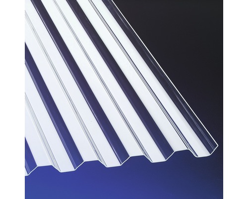 Plaque profilée en polycarbonate trapézoïdale transparente 4000x1045 mm -  HORNBACH