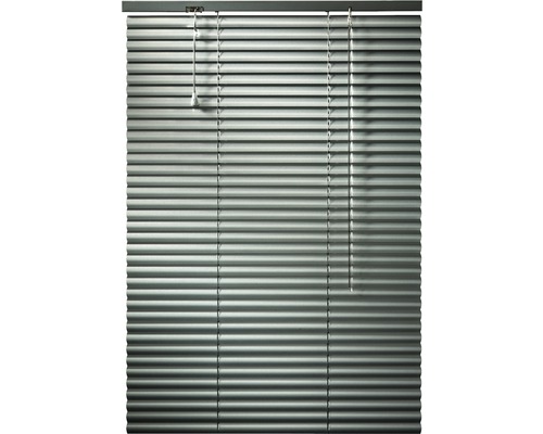 Store vénitien en aluminium argenté 60x160 cm