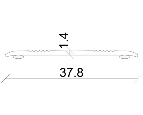 Dessin technique d''un profilé avec indications de dimensions