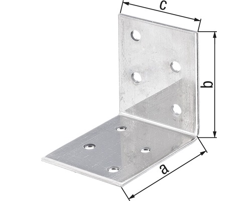 Winkelverbinder mit Löchern zur Befestigung