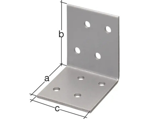 Connecteur d''angle avec trous pour la fixation