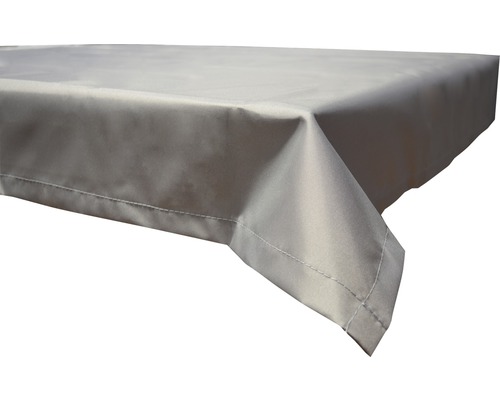 Tischdecke 130 x 230 cm Polyester rechteckig grau