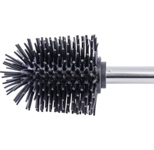 Toilettenbürste mit Kunststoffborsten und Metallgriff