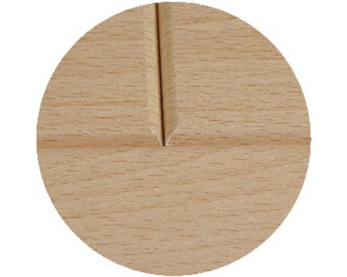 Panneau décoratif Quadro hêtre 12x147x1200 mm Vue détaillée d''un assemblage en bois