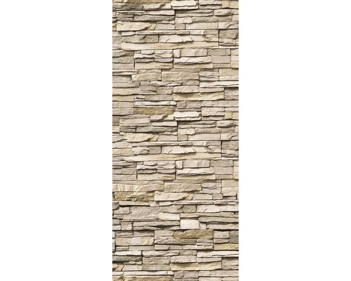 Parement mural aspect pierre.