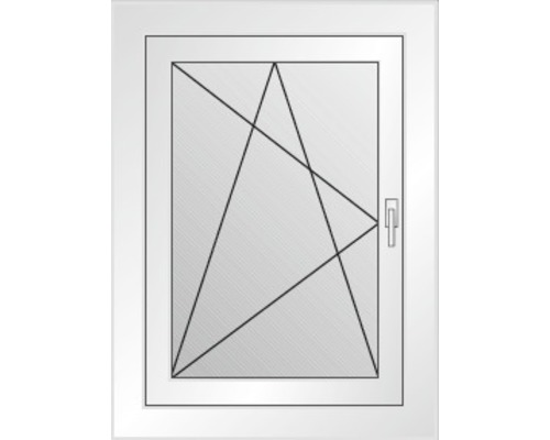 Fenster mit Fensterkreuz und Griff
