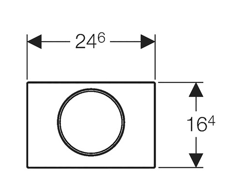Technische Zeichnung mit Massangaben