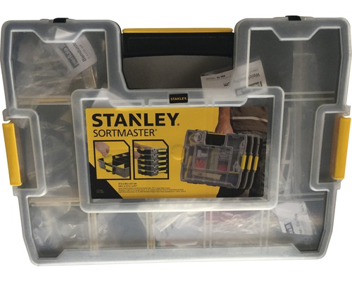 Boîte à outils Stanley Sortmaster avec compartiments pour ranger outils et accessoires