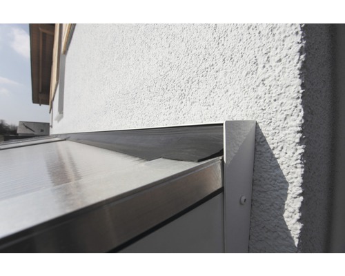 Vue détaillée d''un toit de terrasse avec extension sur la maison