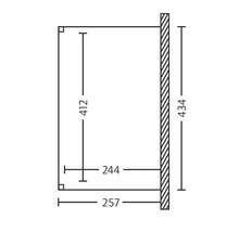 Toiture pour terrasse SKAN HOLZ Genua 434x257 cm anthracite