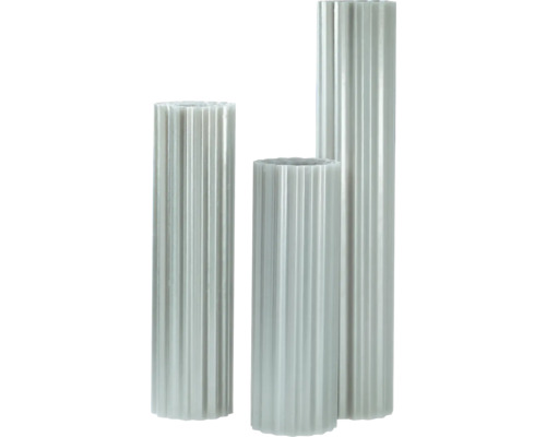 Colonnes décoratives en plastique, ensemble de trois colonnes