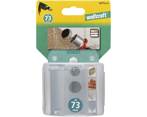 Wolfcraft Scie cloche d''un diamètre de 73 millimètres