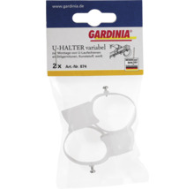 Gardinia U-Halter variabel zur Montage an Stilgarnituren, 2 Stück