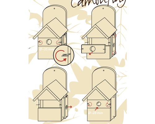 Montageanleitung für ein Vogelhaus