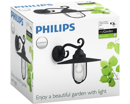 Verpackung einer Philips myGarden Wegeleuchte aus Aluminium