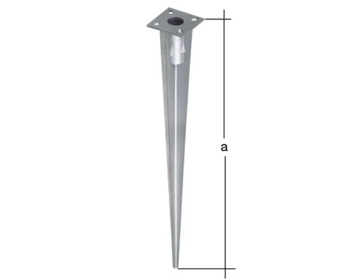 Ancre de sol avec indication de dimension pour le jardin