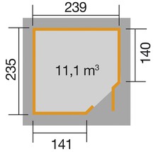 Plan avec dimensions et volume