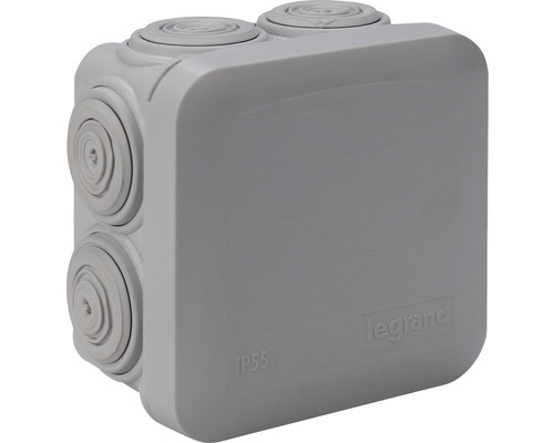 Graue Abzweigdose von Legrand mit Schutzart IP55