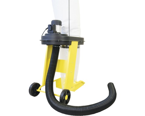 Système mobile d''aspiration des poussières de bois avec tuyau d''aspiration