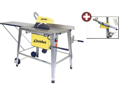 Scie circulaire de table Lescha avec châssis et accessoires