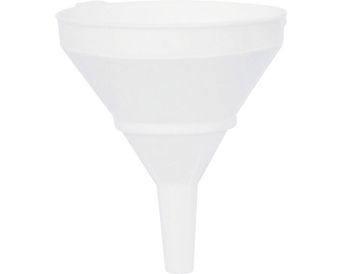 Weisser Trichter aus Kunststoff