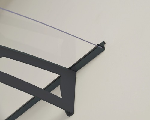 Auvent avec support sur un mur