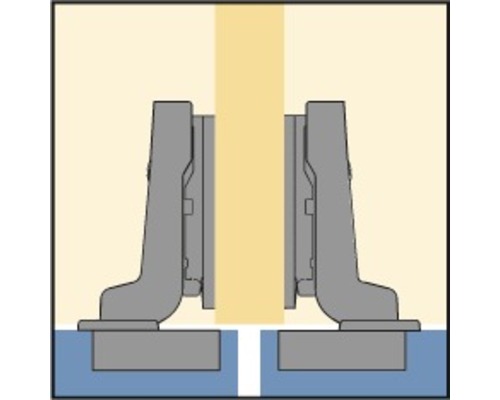 Montage d''une charnière de porte de meuble