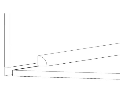 Illustration einer Eckverbindung für Bauprojekte