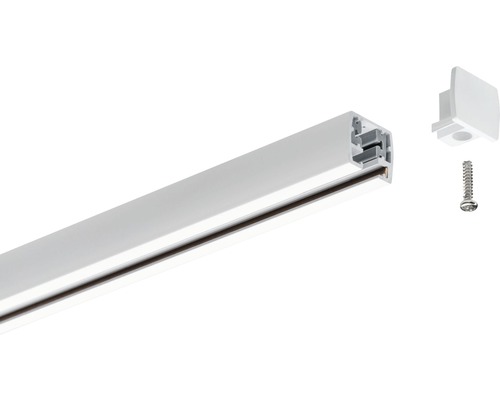 Rail d''alimentation monophasé avec embout et vis