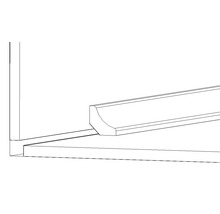 Illustration d''une plinthe dans une pièce.