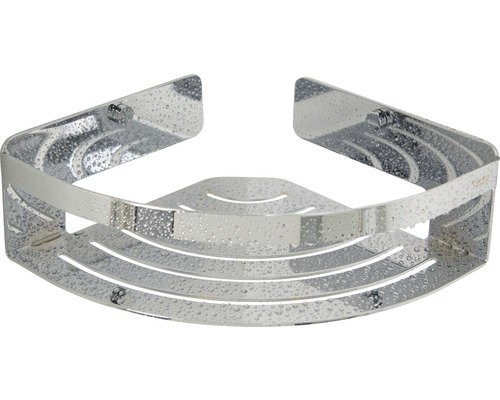 Étagère d''angle pour salle de bain en métal