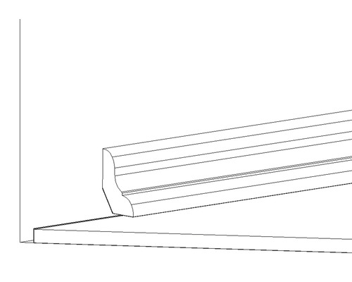 Illustration d''une plinthe sur un mur