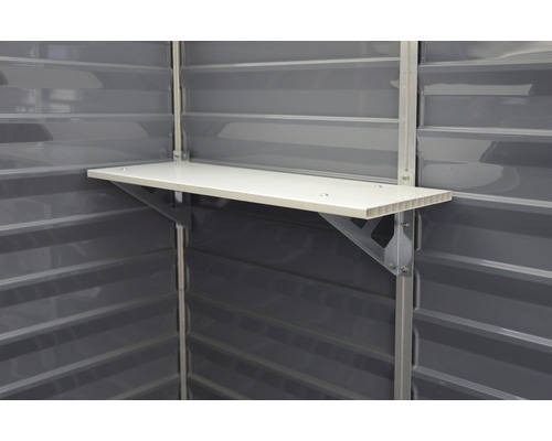 Étagère en métal pour abri de jardin