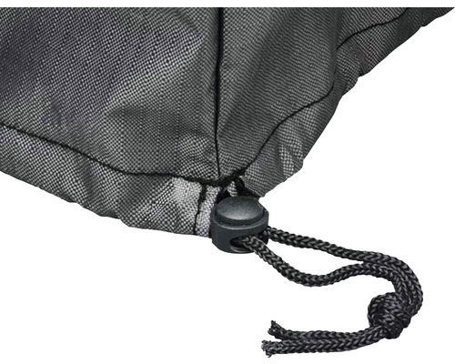 Detailaufnahme einer Schutzhülle mit Kordelzug