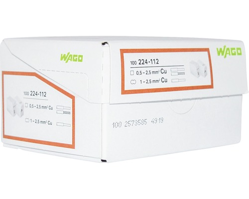 Wago 224-112 Boîte de bornes de raccordement pour conducteurs en cuivre