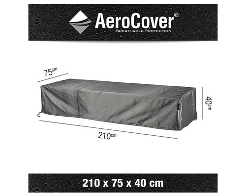 Aerocover Schutzhülle für Gartenmöbel, 210 x 75 x 40 cm