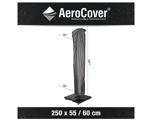 Housse de protection pour parasol, respirante, 250 x 55/60 cm