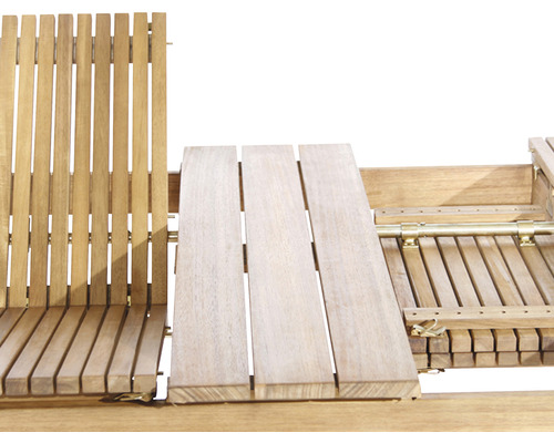 Holzgartenbank mit ausziehbarem Tisch