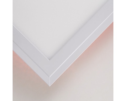 Detailaufnahme einer LED-Panel-Leuchte mit Rahmen