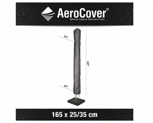 Housse de protection Aerocover pour parasol, 165 x 25/35 cm