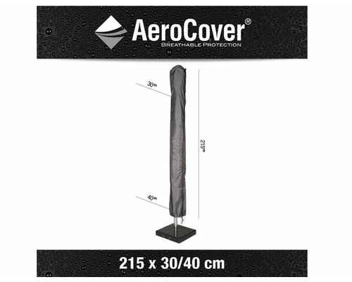 Schutzhülle für Sonnenschirm mit den Maßen 215 x 30/40 cm