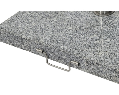 Support de parasol en granit avec poignée de transport