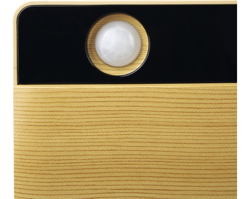 Détecteur de mouvement avec structure en bois