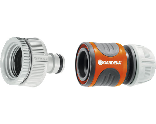 Raccord de tuyau Gardena avec arrêt d''eau