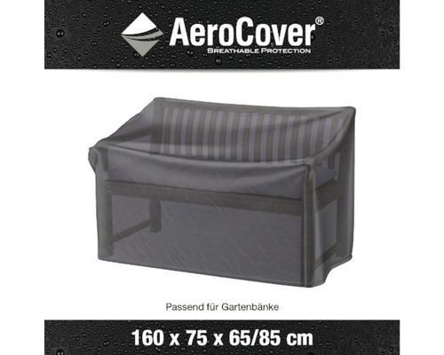 Gartenbank Schutzhülle mit den Massen 160 x 75 x 65/85 cm